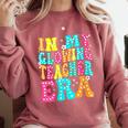 In My Glowing Teacher Era Groovy Colorful Bright Comfort Colors Sweatshirt Crimson In My Glowing Teacher Era Groovy Colorful Bright Comfort Colors Sweatshirt Crimson