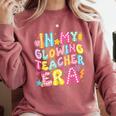 In My Glowing Teacher Era Teaching Back To School Comfort Colors Sweatshirt Crimson In My Glowing Teacher Era Teaching Back To School Comfort Colors Sweatshirt Crimson