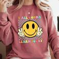 You All Gonna Learn Today Shirt Retro Groovy Teacher Life Comfort Colors Sweatshirt Crimson You All Gonna Learn Today Shirt Retro Groovy Teacher Life Comfort Colors Sweatshirt Crimson