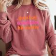 Good Ag Teachers Hit Curbs Teacher Apparel Comfort Colors Sweatshirt Crimson