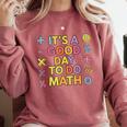 Good Day To Do Math Teacher Appreciation Day Science Comfort Colors Sweatshirt Crimson Good Day To Do Math Teacher Appreciation Day Science Comfort Colors Sweatshirt Crimson