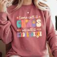 Groovy Some Call It Chaos We Call It Kindergarten Teacher Comfort Colors Sweatshirt Crimson Groovy Some Call It Chaos We Call It Kindergarten Teacher Comfort Colors Sweatshirt Crimson