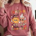 Groovy Pumpkin Spice Makes Teacher Nice Fall Thanksgiving Comfort Colors Sweatshirt Crimson Groovy Pumpkin Spice Makes Teacher Nice Fall Thanksgiving Comfort Colors Sweatshirt Crimson