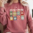 Groovy Teaching Is My Jam Teacher Appreciation Comfort Colors Sweatshirt Crimson Groovy Teaching Is My Jam Teacher Appreciation Comfort Colors Sweatshirt Crimson