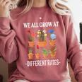 We All Grow At Different Rates Back To School Teacher Comfort Colors Sweatshirt Crimson We All Grow At Different Rates Back To School Teacher Comfort Colors Sweatshirt Crimson