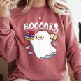 Halloween Books Librarian English Teacher Reader Reading Comfort Colors Sweatshirt Crimson Halloween Books Librarian English Teacher Reader Reading Comfort Colors Sweatshirt Crimson