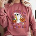 Halloween You Can't Scare Me I'm A School Teacher's Aide Comfort Colors Sweatshirt Crimson