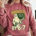 Halloween Costume Haunted By 67 Ghost Math Teacher Professor Comfort Colors Sweatshirt Crimson Halloween Costume Haunted By 67 Ghost Math Teacher Professor Comfort Colors Sweatshirt Crimson