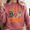 Halloween Kindergarten Boo Crew Kinder Teacher Student Comfort Colors Sweatshirt Crimson Halloween Kindergarten Boo Crew Kinder Teacher Student Comfort Colors Sweatshirt Crimson