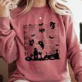 Halloween Music Note Clefs Spooky Ghost For Music Teacher Comfort Colors Sweatshirt Crimson Halloween Music Note Clefs Spooky Ghost For Music Teacher Comfort Colors Sweatshirt Crimson