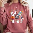 Halloween Music Teacher Ghost Playing Musical Instruments Comfort Colors Sweatshirt Crimson Halloween Music Teacher Ghost Playing Musical Instruments Comfort Colors Sweatshirt Crimson