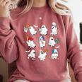 Halloween PE Teacher Ghost Playing Soccer Football Baseball Comfort Colors Sweatshirt Crimson Halloween PE Teacher Ghost Playing Soccer Football Baseball Comfort Colors Sweatshirt Crimson