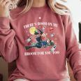 Halloween There's Room On My Broom For You Too Teacher Comfort Colors Sweatshirt Crimson Halloween There's Room On My Broom For You Too Teacher Comfort Colors Sweatshirt Crimson