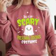 Halloween This Is My Scary Preschool Teacher Custome For Men Women Kids Comfort Colors Sweatshirt Crimson Halloween This Is My Scary Preschool Teacher Custome For Men Women Kids Comfort Colors Sweatshirt Crimson