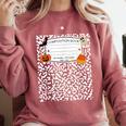 Halloween Teacher Composition Book Notebook Matching Group Comfort Colors Sweatshirt Crimson