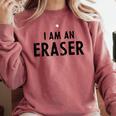 Halloween Teacher Im An Eraser Costume Kids Men Women Comfort Colors Sweatshirt Crimson Halloween Teacher Im An Eraser Costume Kids Men Women Comfort Colors Sweatshirt Crimson
