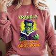 Halloween Teacher Librarian Frankenstein Reading Books Comfort Colors Sweatshirt Crimson Halloween Teacher Librarian Frankenstein Reading Books Comfort Colors Sweatshirt Crimson