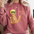 Halloween Teacher Six Seven 6 7 Skeleton Spooky Costume Comfort Colors Sweatshirt Crimson Halloween Teacher Six Seven 6 7 Skeleton Spooky Costume Comfort Colors Sweatshirt Crimson