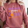 Halloween Teacher Or Student Hocus Pocus Everybody Focus For Men Women Kids Comfort Colors Sweatshirt Crimson