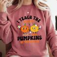 Halloween Teacher I Teach The Cutest Pumpkins In The Patch Comfort Colors Sweatshirt Crimson Halloween Teacher I Teach The Cutest Pumpkins In The Patch Comfort Colors Sweatshirt Crimson