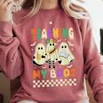 Halloween Teaching My Boos Cute Ghost Teacher Life Costume Comfort Colors Sweatshirt Crimson Halloween Teaching My Boos Cute Ghost Teacher Life Costume Comfort Colors Sweatshirt Crimson