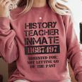 Halloween History Teacher Prisoner Costume Comfort Colors Sweatshirt Crimson Halloween History Teacher Prisoner Costume Comfort Colors Sweatshirt Crimson