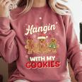 Hangin With My Cookies Gingerbread Man Xmas Teacher Comfort Colors Sweatshirt Crimson Hangin With My Cookies Gingerbread Man Xmas Teacher Comfort Colors Sweatshirt Crimson
