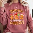 Hangin With My Cookies Gingerbread Men Women Xmas Teacher Comfort Colors Sweatshirt Crimson Hangin With My Cookies Gingerbread Men Women Xmas Teacher Comfort Colors Sweatshirt Crimson