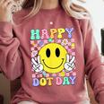 Happy Dot Day Shirts Teacher Student Girls Kids Smile Face Comfort Colors Sweatshirt Crimson Happy Dot Day Shirts Teacher Student Girls Kids Smile Face Comfort Colors Sweatshirt Crimson
