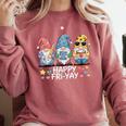 Happy Fri-Yay Teacher Fry Yay Friday Weekend Fri-Yay Comfort Colors Sweatshirt Crimson Happy Fri-Yay Teacher Fry Yay Friday Weekend Fri-Yay Comfort Colors Sweatshirt Crimson