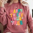 Happy To See Your Face Teacher Disco Ball Back To School Comfort Colors Sweatshirt Crimson Happy To See Your Face Teacher Disco Ball Back To School Comfort Colors Sweatshirt Crimson