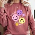 Happy To See Your Face Teacher Flower Back To School Comfort Colors Sweatshirt Crimson Happy To See Your Face Teacher Flower Back To School Comfort Colors Sweatshirt Crimson