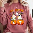 Haunted By 67 Boo Ghost Pumpkin Halloween Teacher Comfort Colors Sweatshirt Crimson Haunted By 67 Boo Ghost Pumpkin Halloween Teacher Comfort Colors Sweatshirt Crimson
