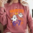 Haunted 67 Ghost Math Teacher Halloween Costume Math Pun Comfort Colors Sweatshirt Crimson Haunted 67 Ghost Math Teacher Halloween Costume Math Pun Comfort Colors Sweatshirt Crimson