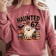 Haunted By 67 Teacher Ghost Pumpkin Halloween Costum Comfort Colors Sweatshirt Crimson Haunted By 67 Teacher Ghost Pumpkin Halloween Costum Comfort Colors Sweatshirt Crimson