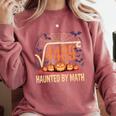 Haunted By Math 67 Meme Math Teacher Square Root 4489 Comfort Colors Sweatshirt Crimson