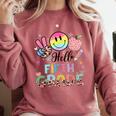 Hello 5th Grade Boy Girl Teacher Back To School 5th Grade Comfort Colors Sweatshirt Crimson