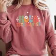 Hola Estudiantes Spanish Teacher Comfort Colors Sweatshirt Crimson Hola Estudiantes Spanish Teacher Comfort Colors Sweatshirt Crimson