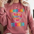 Homebound Teacher Appreciation Week Back To School Heart Comfort Colors Sweatshirt Crimson Homebound Teacher Appreciation Week Back To School Heart Comfort Colors Sweatshirt Crimson