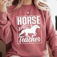 Horse Riding Teacher Rider Lover Equestrian Men Women Kids Comfort Colors Sweatshirt Crimson