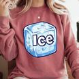 Ice Halloween Pun Costume Easy Lazy Team Group Teacher Comfort Colors Sweatshirt Crimson Ice Halloween Pun Costume Easy Lazy Team Group Teacher Comfort Colors Sweatshirt Crimson