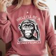 Well I'Ll Be a Monkey's Uncle Teacher And Student Comfort Colors Sweatshirt Crimson Well I'Ll Be a Monkey's Uncle Teacher And Student Comfort Colors Sweatshirt Crimson