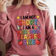 I'm Not Short I'm A Preschool Teacher Size Quote Women Comfort Colors Sweatshirt Crimson I'm Not Short I'm A Preschool Teacher Size Quote Women Comfort Colors Sweatshirt Crimson