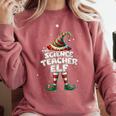 I'm The Science Teacher Elf Family Matching Group Christmas Comfort Colors Sweatshirt Crimson I'm The Science Teacher Elf Family Matching Group Christmas Comfort Colors Sweatshirt Crimson