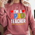 I'm A SPED Teacher Special Education Teacher Comfort Colors Sweatshirt Crimson I'm A SPED Teacher Special Education Teacher Comfort Colors Sweatshirt Crimson