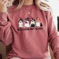 Inclusion Isn't Scary Boo Ghost Halloween Sped Teacher Comfort Colors Sweatshirt Crimson Inclusion Isn't Scary Boo Ghost Halloween Sped Teacher Comfort Colors Sweatshirt Crimson