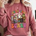 Inclusion Isn't Scary Ghost Mummy Halloween SLP Sped Teacher Comfort Colors Sweatshirt Crimson Inclusion Isn't Scary Ghost Mummy Halloween SLP Sped Teacher Comfort Colors Sweatshirt Crimson