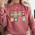 Inclusion Is My Jam Special Education Teacher Autism Comfort Colors Sweatshirt Crimson