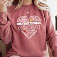 Instructional Coach Heart Teachers Appreciation Comfort Colors Sweatshirt Crimson Instructional Coach Heart Teachers Appreciation Comfort Colors Sweatshirt Crimson