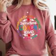 Instructional Coach Squad Teacher Assistant Support Team Comfort Colors Sweatshirt Crimson Instructional Coach Squad Teacher Assistant Support Team Comfort Colors Sweatshirt Crimson